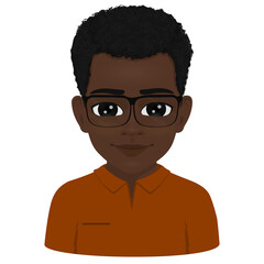 portrait of african male student