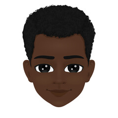 portrait of african male student