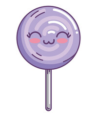 candy with stick kawaii