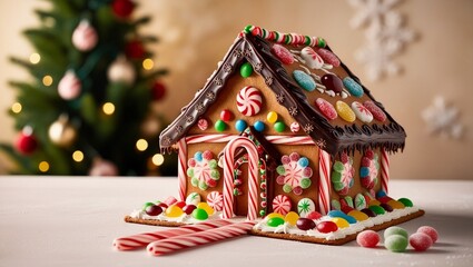 Gingerbread houses and festive treats