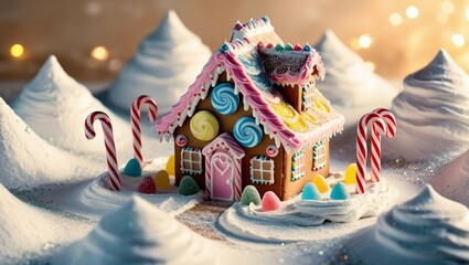 Gingerbread houses and festive treats