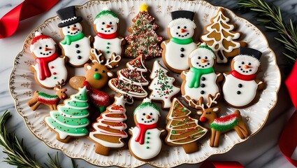 Gingerbread houses and festive treats