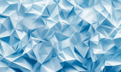 Fototapeta premium Abstract Background of triangular Patterns in sky blue Colors. Low Poly Wallpaper