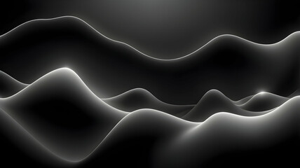 Obraz premium Black and white glowing gradient background, a soft grainy noise texture with shimmering highlights and Smooth Transitions for a dynamic effect