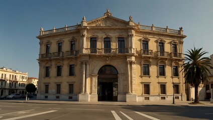 Obraz premium Historic Poste building, Reggio Calabria, Italy.