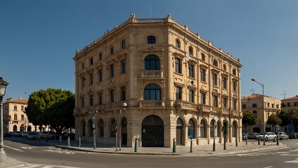 Obraz premium Historic Poste building, Reggio Calabria, Italy.