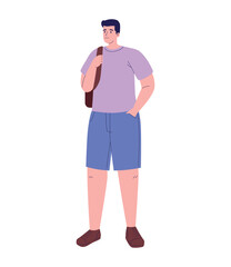 man wearing spring clothes