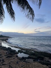 sunset on the beach