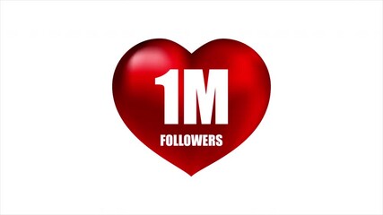 1 million followers friend influencing, art video illustration.