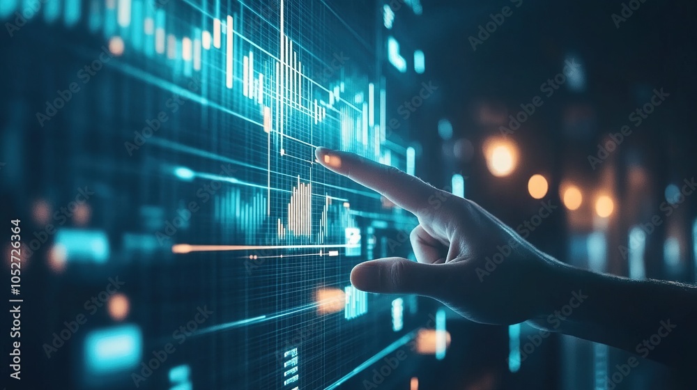 Poster interactive data visualization with touch screen interface