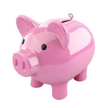 recommend clip art: pink piggy bank on a transparent background