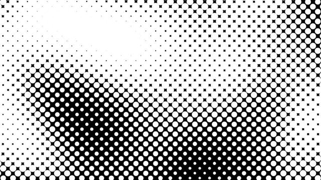 halftone dots background retro pop art cartoon monochrome style 