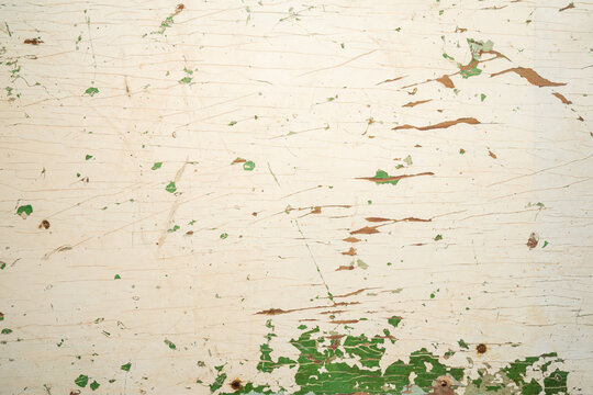 Cream and green chippy paint backdrop 