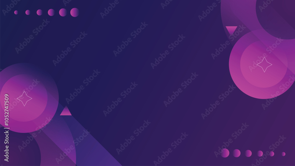 Fototapete abstract color combination purple and pink background. circle gradient with space text