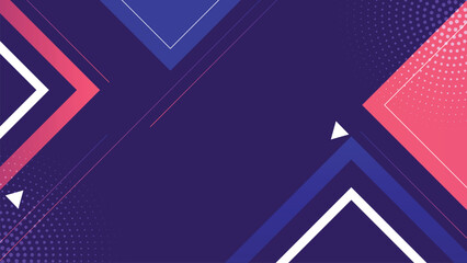 Minimalist and simple purple and orange background with shape geometric