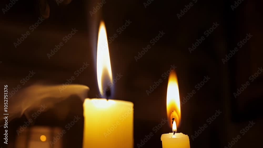 Poster candle flames dance in a surreal sequence, creating a mesmerizing interplay of light and shadow. the