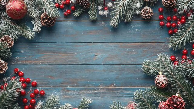 Merry Christmas 4k background. Happy New Year. Merry Christmas animated greeting card. Winter holiday background. Merry Christmas 4k background. 