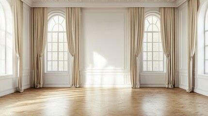 Obraz premium Bright and Elegant Empty Room Interior Design