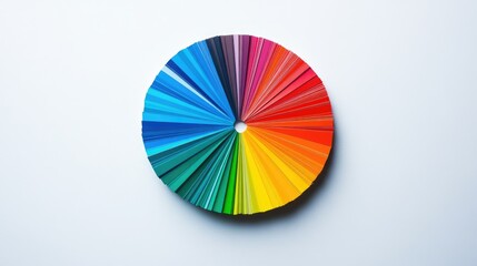 Fototapeta premium Vibrant Color Wheel Displaying Diverse Shades