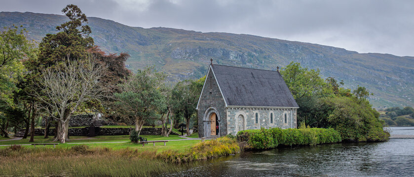 Inchibeg, Ireland - September 9 2024 "Gougane Barra lake and park in west Ireland"
