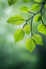 closeup deep droplets surface scattering weather content consumer electronics alpha serene scene winding branches young radiate connection small clocks leaves elm tree