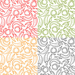 chili pattern Background. vintage chili background. pepper pattern background. chili doodle pattern background. hot chili pattern background.