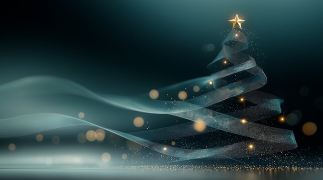 tree star top young diaphanous translucent cloth unity store sparkling diffusive