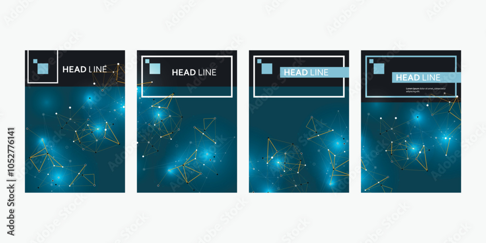 Aufkleber business card for wallpaper design. vector illustration graphic design elements. abstract modern pri