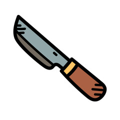 Knife Doodle Illustration
