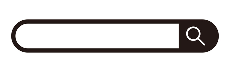 シンプルな検索バーのイラスト素材