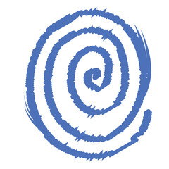 spiral circle brush stroke