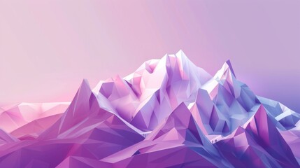 Abstract Mountain Landscape