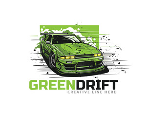 green car on the smoke © yusuf