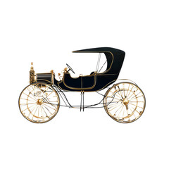 Fototapeta premium Antique Black and Gold Automobile