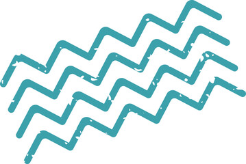 Waves Mail Stamp Pattern