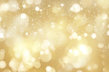 Golden bokeh background with luminous circles and soft light effect.