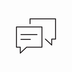 talk speech bubble icon sign vector