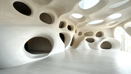 Minimalist and unique interior design in the house