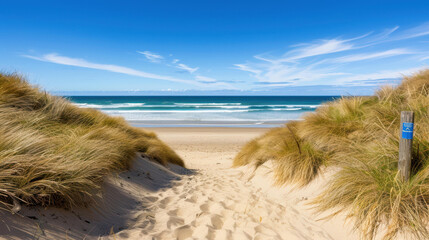 Discover the freedom of naturism at this tranquil beach entrance, where sun, sand, and serenity await nudists.