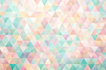 Obraz premium Pastel geometric abstract background with soft triangular shapes pattern Aerial