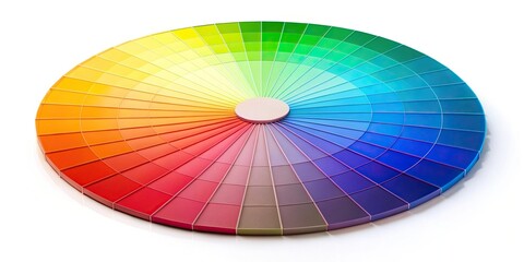 Obraz premium color wheel isolated on white background