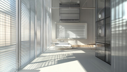 Obraz premium Minimalist and unique interior design in the house