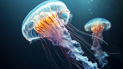 Fototapeta premium jelly fish in water