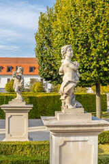Obraz premium Bratislava, the capital of Slovakia cityscape. The churches and castle in the old city center