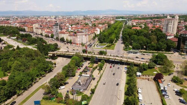 Traffic Central Area Sofia Bulgaria Green City Carbon Neutral Modern Europe
