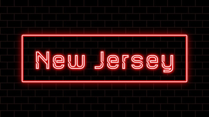 New Jersey のネオン文字