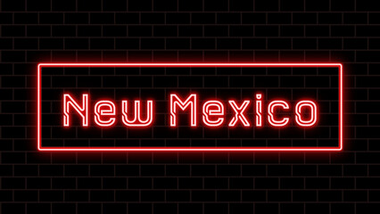 New Mexico のネオン文字