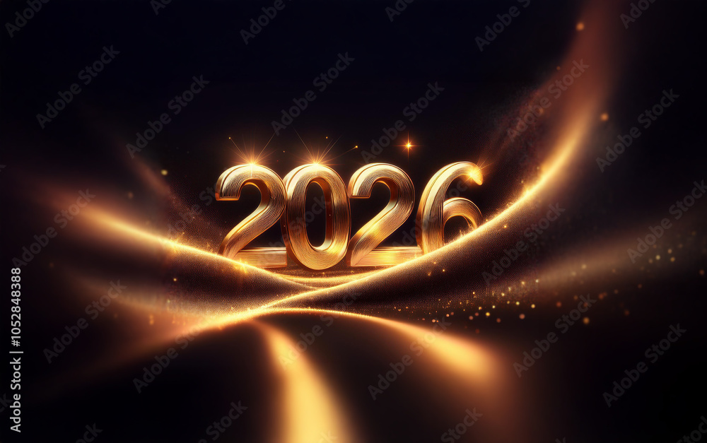 Poster a 3d golden 