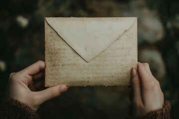 A person holding a letter in their hands, with tears falling onto the paper, representing sadness over lost connections or relationships.