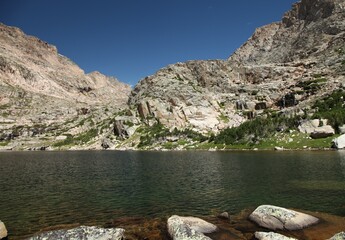 Goat Lake in Beartooth Mountains, Montana